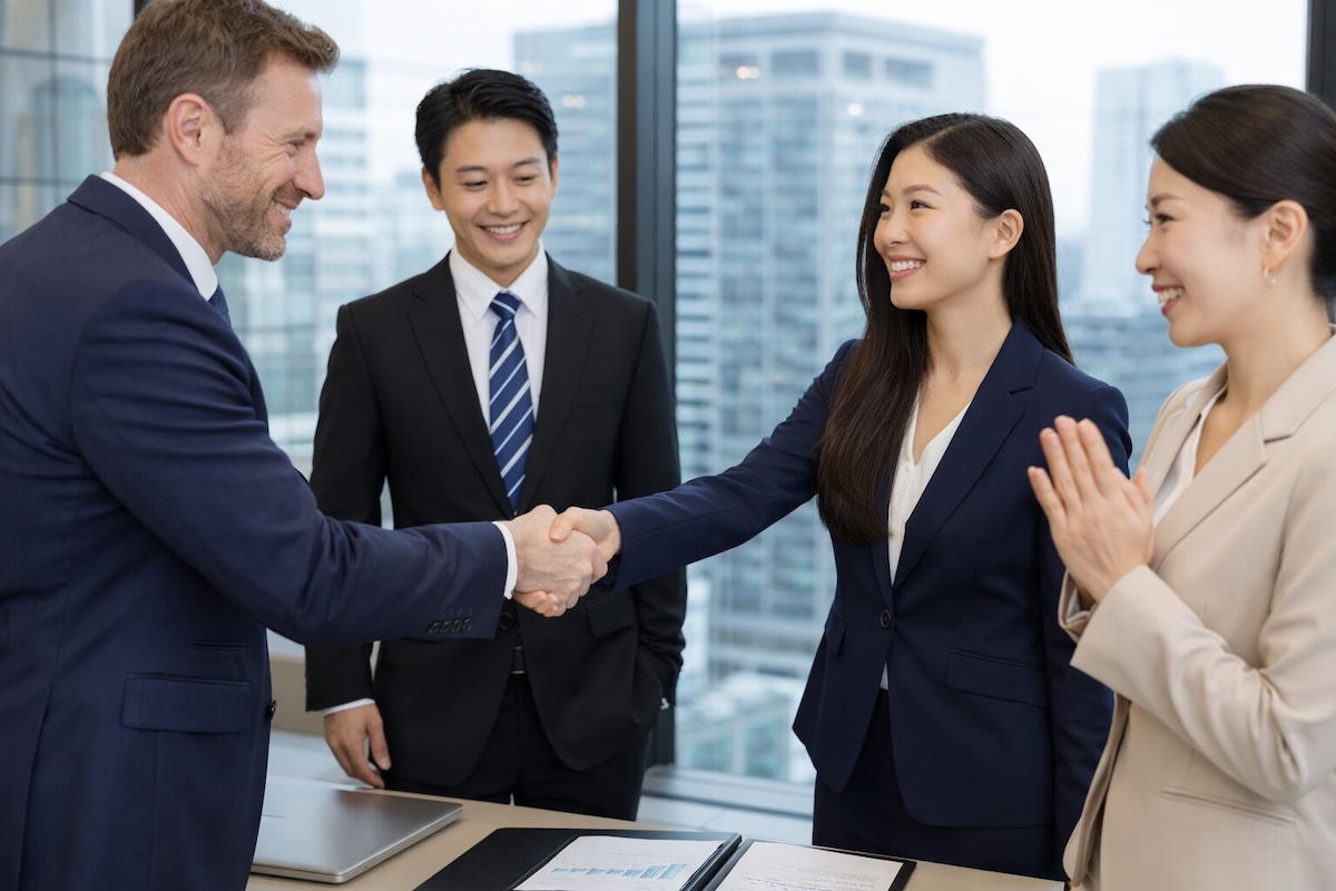 Business Development Deal Handshake